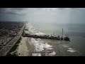 Flying Over Seawall Blvd & Pleasure Pier In Galveston Texas Summer 2022 (4K Drone)