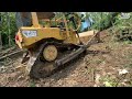 Fast Process of New Road Formation Using CAT D6R XL Bulldozer