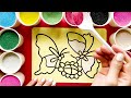 Sand Painting Coloring with Plane