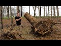 Stump Removal with Trail Dozer