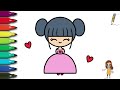 How to Draw a Cute Girl Easy Step by Step for Kids and Beginners