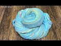 Mixing makeup clay and more into Glossy Slime I Satisfying YEN Slime Video #582