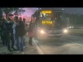 Movimentação de ônibus intermunicipais na Ponte Rio-Niterói (Ponto do Mocanguê)