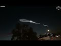 Social media videos capture SpaceX streaking across California skies