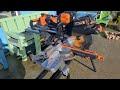 Testing out the all new 36v twin battery miter saw from Evolution power tools.