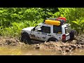 1/10 Scale LAND ROVER DISCOVERY 3 Muddy Off-road Driving 4X4 RC Car |MST-CFX|Universal shaft Broken