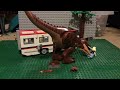 Lego Carnotaurus attacks campers! (STOPMOTION)