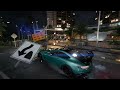 GTA 5 mod - Realistic wet road enhanced with glowing poles - Mercedes-benz-AMG