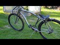 Board track racer motorized bike build mock up #1