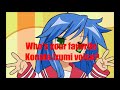 Anime Voice Comparison- Konata Izumi (Lucky Star)