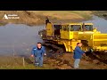 Dangerous Heavy Equipment Machinery Bulldozer Fails Operator, Extreme Heavy Machines Fastest Working