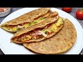 When you don’t feel like cooking make lunchbox in 5 minutes | Quick Leftover chapathi quesadilla