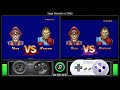 Super Street Fighter II (Sega Genesis vs SNES) Gameplay Comparison