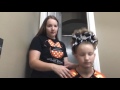 Cheer Hair High Curled Teased Pony