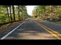 climbing up Talimena Scenic Byway