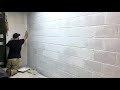 How To Paint A Cinder Block Wall with Real Milk Paint