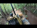 Clearing Old Logging Roads with Caterpillar D4 Bulldozer