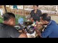 Makan bersama di rakit - Jual ikan hasil tajur ke desa