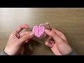 No Magic Ring Mini Crochet Heart Applique Tutorial