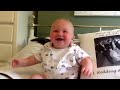 Baby laughing and chuckling