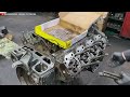 Assembles Giant Mercedes Truck Engine Perfectly | Satisfying to watch