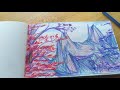 Sketch With Me | Struggling with Sketching Mountains | Talking about my chaotic road trip