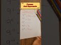 Powers And Exponents | Power of 9 | LearningFlix #shorts