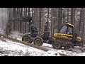 🌲Ponsse Ergo & SNOW • Ponsse logging • HarvesterAction • Forestmachine • Alterauge • big trees🌲