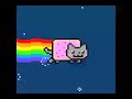 Nyan Cat but its been compressed to be really low quality