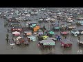 Texas Tropical Storm Alberto Storm Surge Flooding - Drone 4k