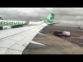 Transavia Boeing 737-800 Landing at a Cloudy Amsterdam Schiphol Airport