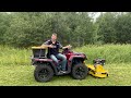 The Rammy ATV Flail Mower vs an Overgrown Field