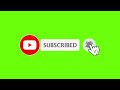 YouTube green screen subscribe button animation in 5 seconds with bell sound || No copyright