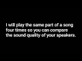 Speaker/headphones audio quality comparison