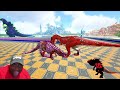 Super Godzilla and T rex x indominus rex dinosaur death Race in Ark Deathrun Park