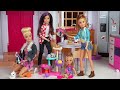 Barbie Dolls Healthy Morning Routine - Touring New York & Skating