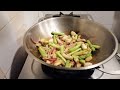 Asparagus and Mushrooms stir fry