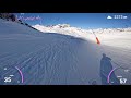 Skiing the longest run in Tignes - Grand Motte in under 8 minutes!