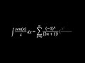 Integral sen(x)/x #calculo , #seno,