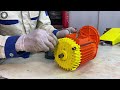 Antique Winch Construction Restoration // Restore And Repair A Broken Electric Lifting Hoist