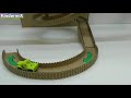 DIY Car track with cars out of cardboard