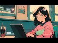 𝑷𝒍𝒂𝒚𝒍𝒊𝒔𝒕 Studying at a cafe late at night｜1 hour Lo-Fi mix / study / work / relaxing