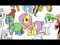 BIGGEST Coloring Pages MY LITTLE PONY / How to color My Little Pony. MLP. Easy Drawing Tutorial Art