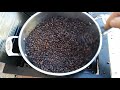 Coffee roasting.  Medium dark roast