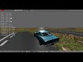 blender2018 Muscle car sound and drift!!!