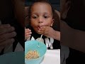 Baby Jsyah definitely can't eat noodles no more until he's big enough