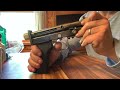 URU SUBMACHINE GUN NON-FIRING DUMMY. BRAZILIAN GENIUS SIMPLICITY: Trigger design details