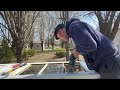 Exit Strategy-BRRRR in 2024-Installing glass pane in garage door-EP.41