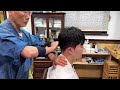 ASMR 100년의 역사를 가진 도쿄의 바버샵 마사지 | Tokyo Barber Shop massage with 100 Years of History | Part 2