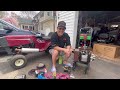 FREE FLOODED KAWASAKI FC420V PULL START COMMERCIAL LANDSCAPING WALK BEHIND LAWNMOWER ENGINE NO SPARK